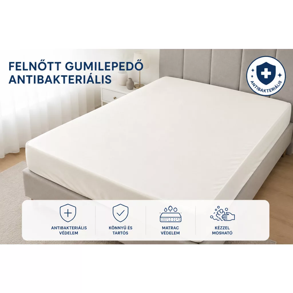 Antibakteriális PVC vastag gumilepedő, felnőtt méretben (220x140 cm)