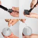 Szolár lampion fényfüzér - 10 db fehér lampion, hidegfehér LED fénnyel (2,5 m)