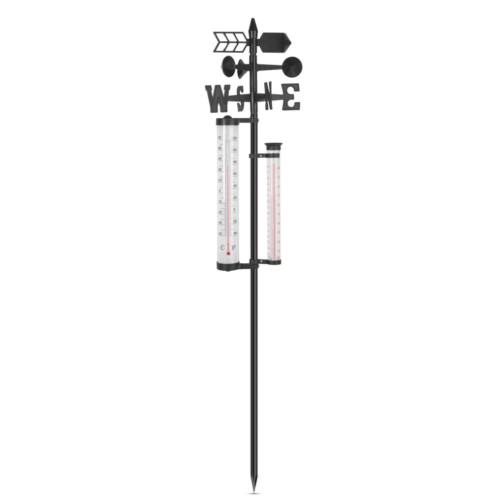 Kerti időjárás állomás - hőmérő, esőmérő, szélmérő (145 cm)