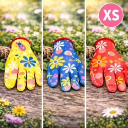 Mintás kerti kesztyű 1 db ("XS" méret)