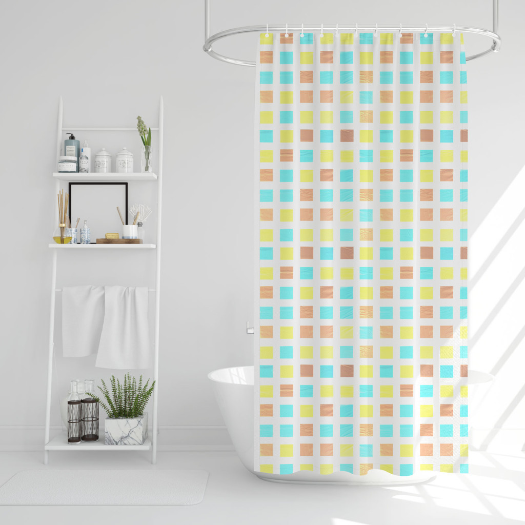 Zuhanyfüggöny mintás változatokban - 180 x 180 cm (1db )