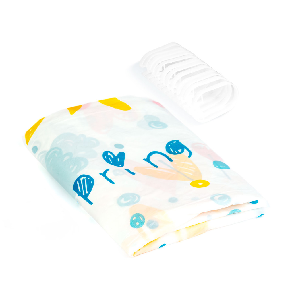 Zuhanyfüggöny mintás változatokban - 180 x 180 cm (1db )