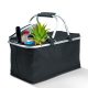 Thermo összecsukható bevásárlókosár - 49 x 28 x 25 cm - 21 L - fekete