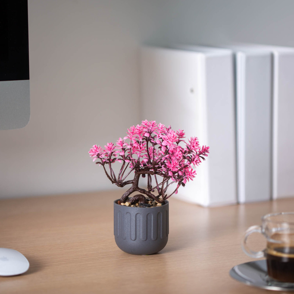 Műnövény dekoráció - bonsai, cserepes - 12 x 17 cm (1db )