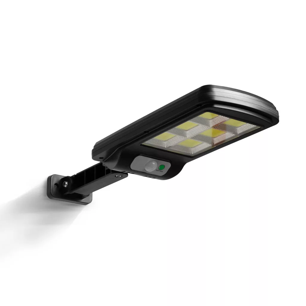 Mozgásérzékelős szolár nagy fényerejű fali reflektor (180°-os világítás)