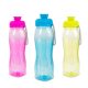 Sport kulacs - műanyag, átlátszó - 750 ml - 3 színben kapható  (1 db)