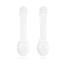 Biztonsági gyerekzár ajtóra - 21 cm - öntapadós - fehér - 2 db / csomag