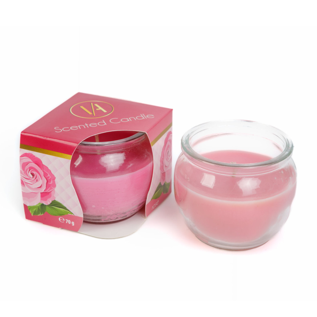 Illatgyertya - rózsa (70 g)