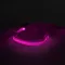 LED-es póráz - akkumulátoros - 120 x 2,5 cm - rózsaszín
