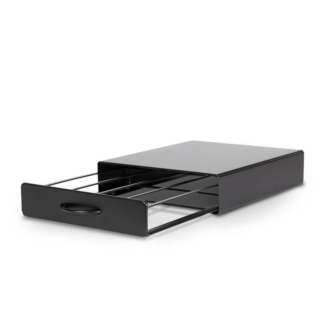 Fém kávékapszula tartó - 20 db Dolce Gusto kapszulákhoz matt fekte színben (300 x 240 x 70 mm )