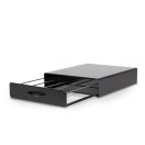 Fém kávékapszula tartó - 20 db Dolce Gusto kapszulákhoz matt fekte színben (300 x 240 x 70 mm )