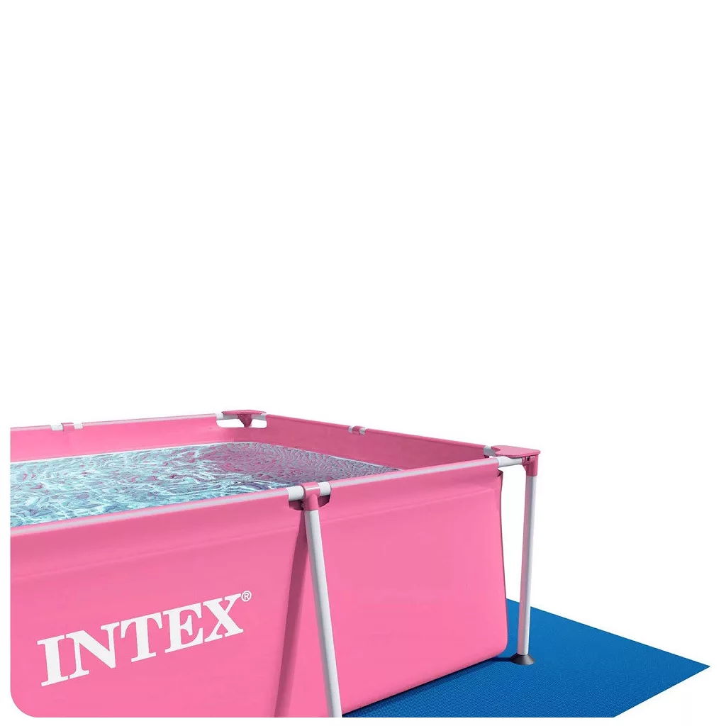 INTEX Metal medence 220 x 150 x 60 cm, rózsaszín (28266)