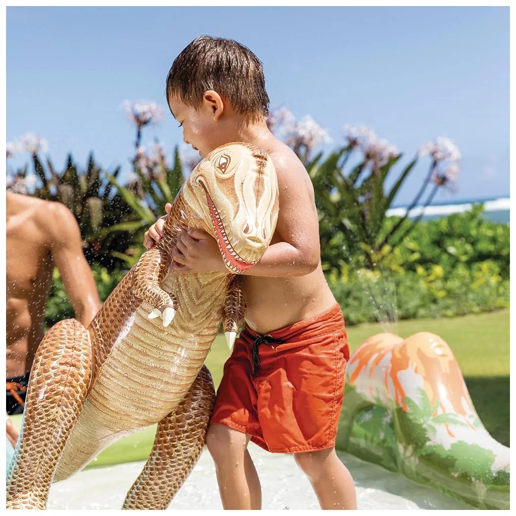 INTEX Jurassic Adventure Play Center felfújható vízicentrum, élménymedence, 201 × 201 × 36 cm
