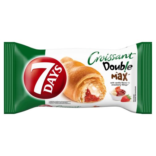 Croissant 7DAYS Double epres és vaniíliás töltelékkel 80g