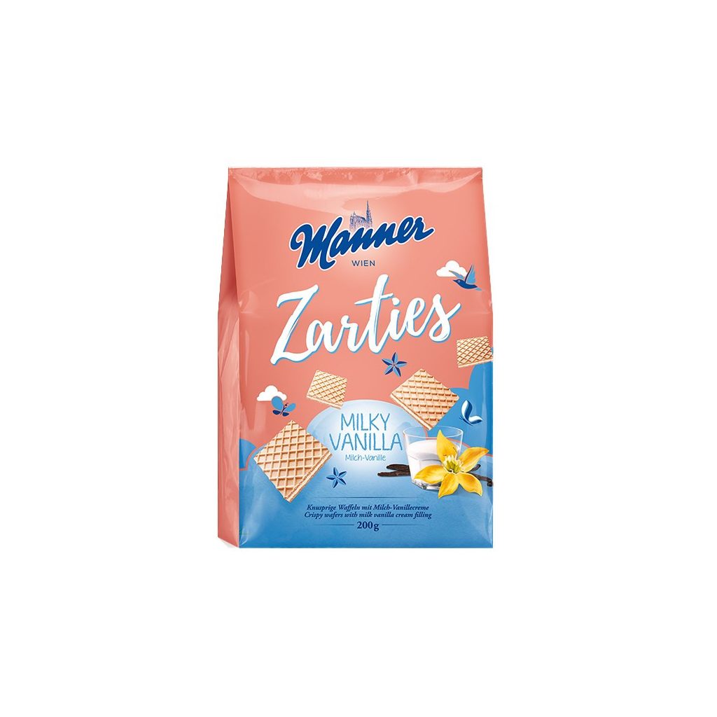 Manner Zarties tejes és vaníliás ostya (200 g)