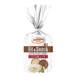 Cerbona puffasztott rizs len- és szezámmagos (90 g)