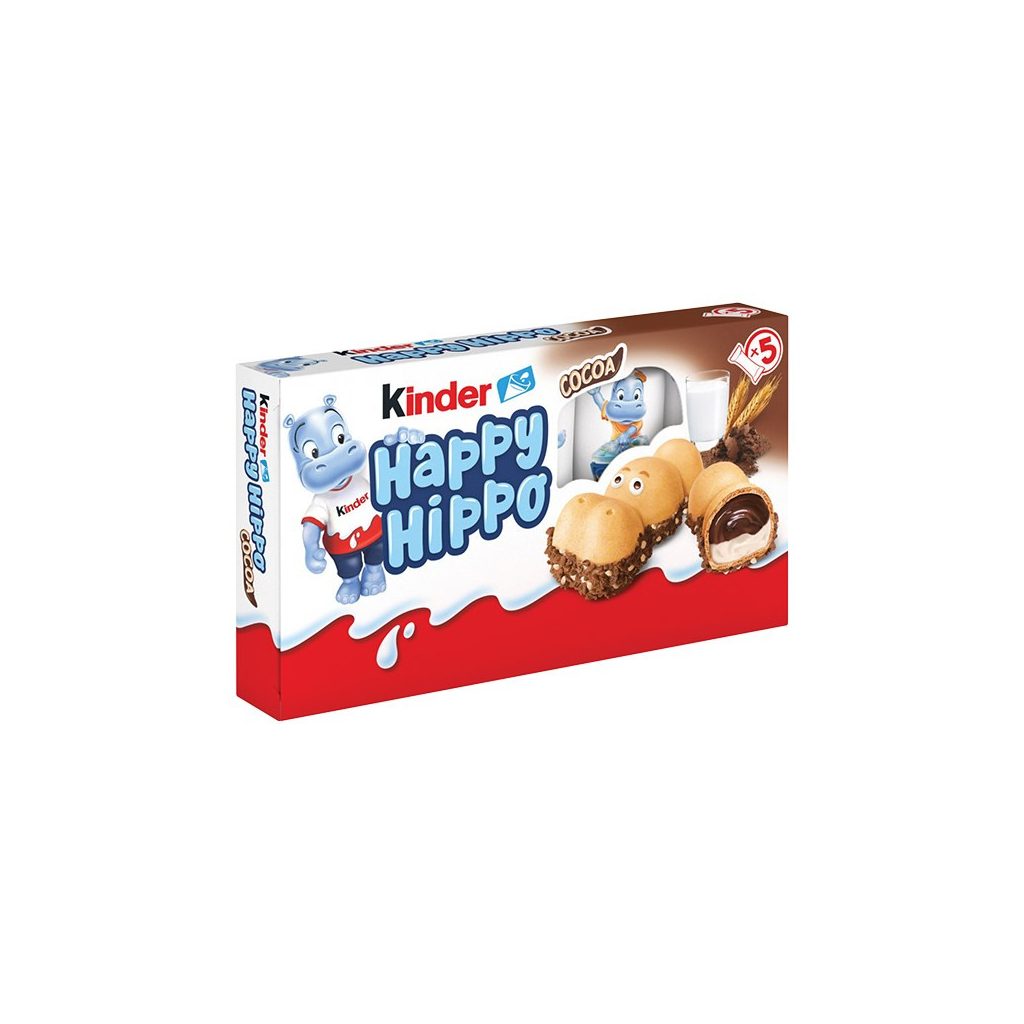 Kinder Happy Hippo 5 darabos táblás csokoládé (105 g)