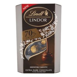   Lindt Lindor 70%  étcsokoládé golyók díszdobozban  (200 g)