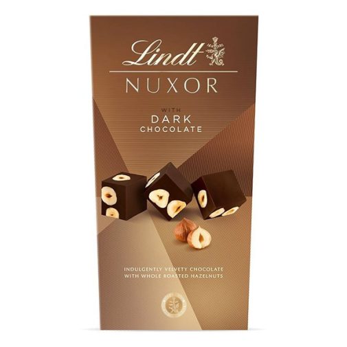 Csokoládé LINDT Nuxor mogyorós étcsokoládé praliné 150g