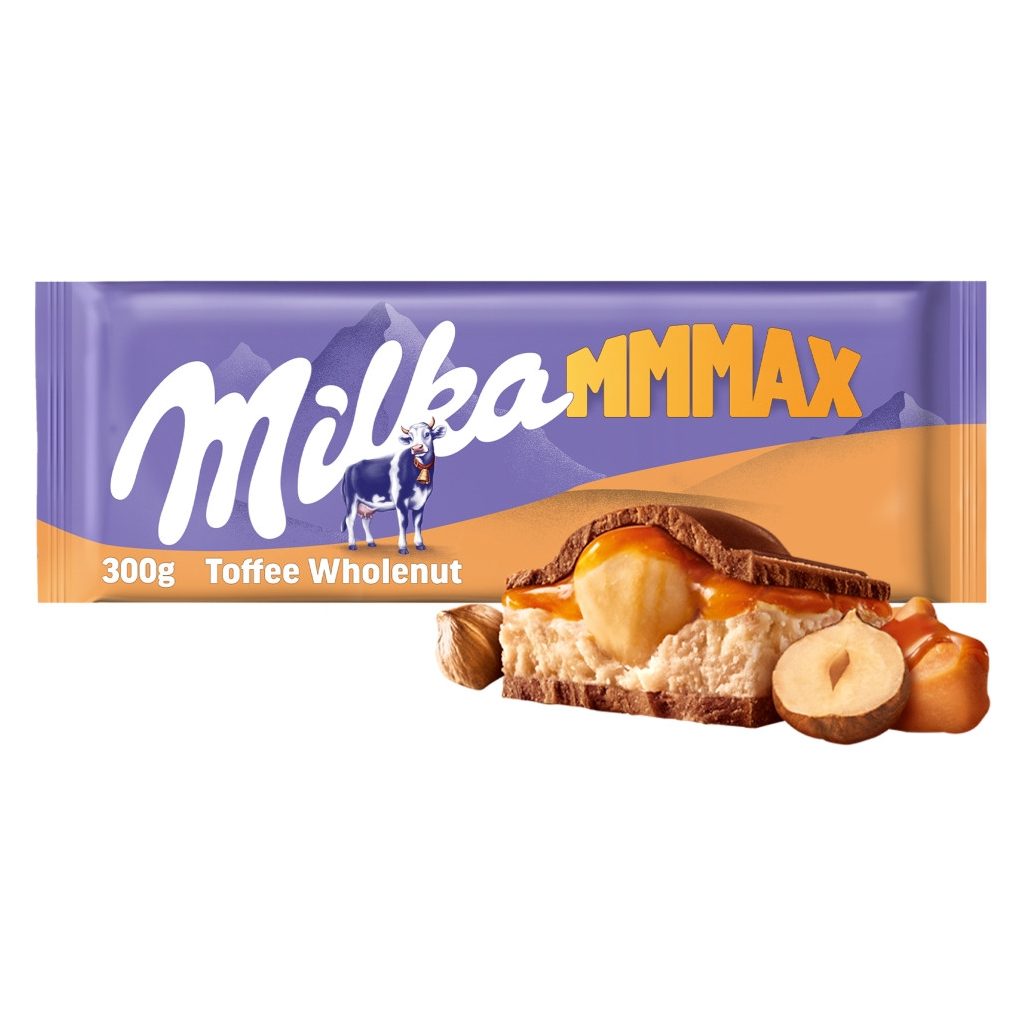 Milka MMMax  Karamellás-egészmogyorós táblás csokoládé (300 g)