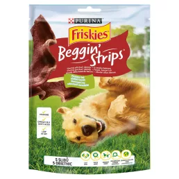   Állateledel jutalomfalat PURINA Friskies Beggin' Strips kutyáknak bacon (120 g)