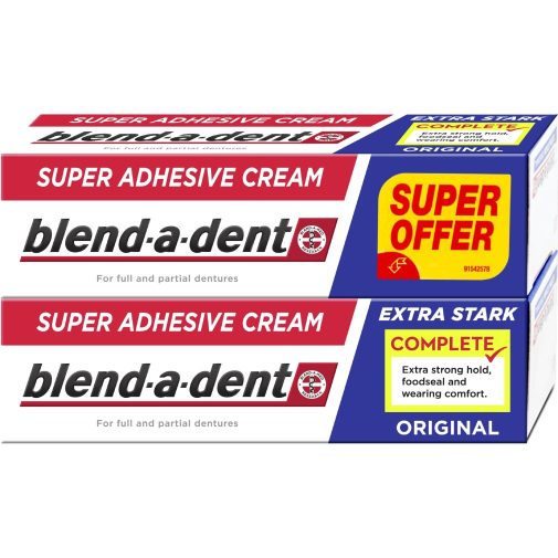 Blend-a-dent complete original műfogsorrögzítő krém 2x47g