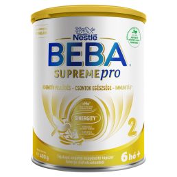   BEBA SupremePro 2 tejalapú anyatej-kiegészítő tápszer fehérje-hidrolizátumból 6 hó+ (400 g)