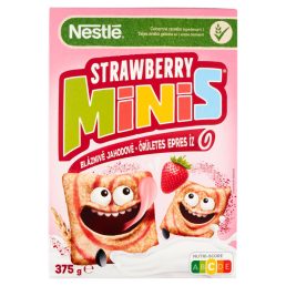 Strawberry Minis ropogós, epres gabonapehely (375 g)