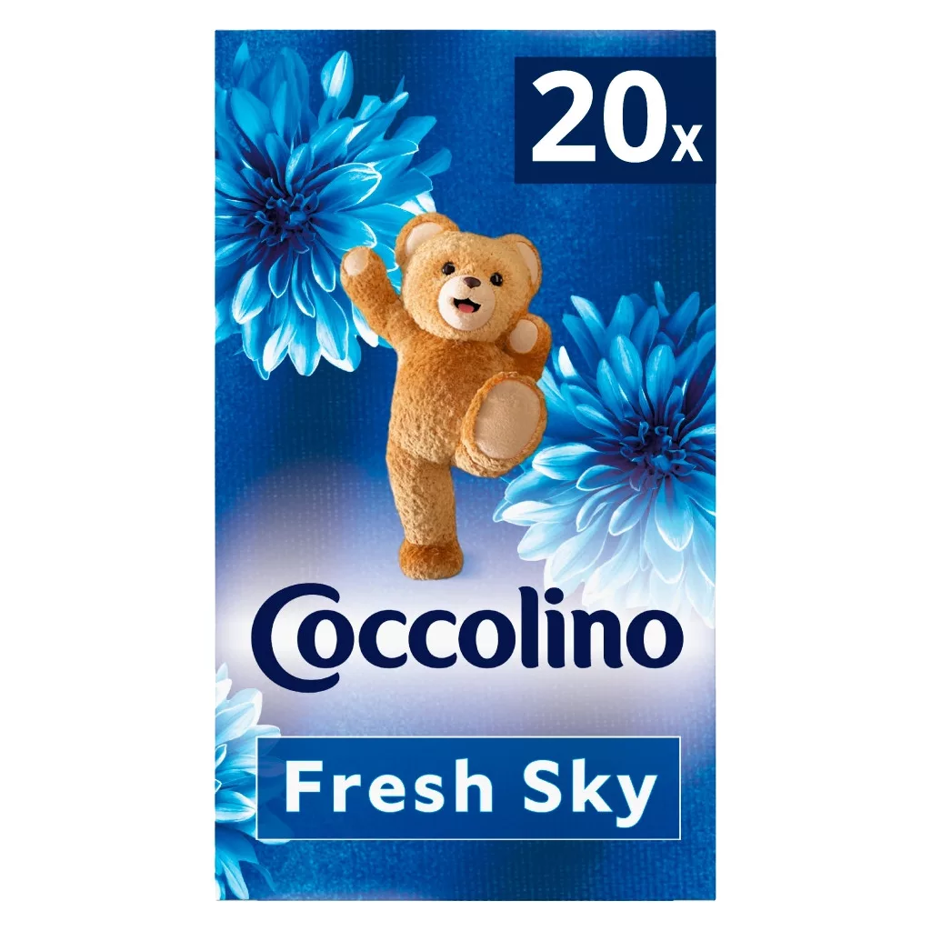 Coccolino illatosító kendő szárítógépbe, kék (20 db)