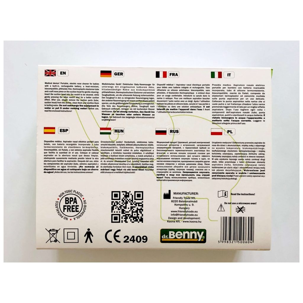Dr. Benny elektromos orrszívó