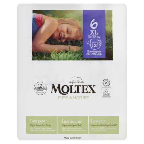 MOLTEX Pure&Nature öko pelenka, XL 6, 16-18 kg, 21 db
