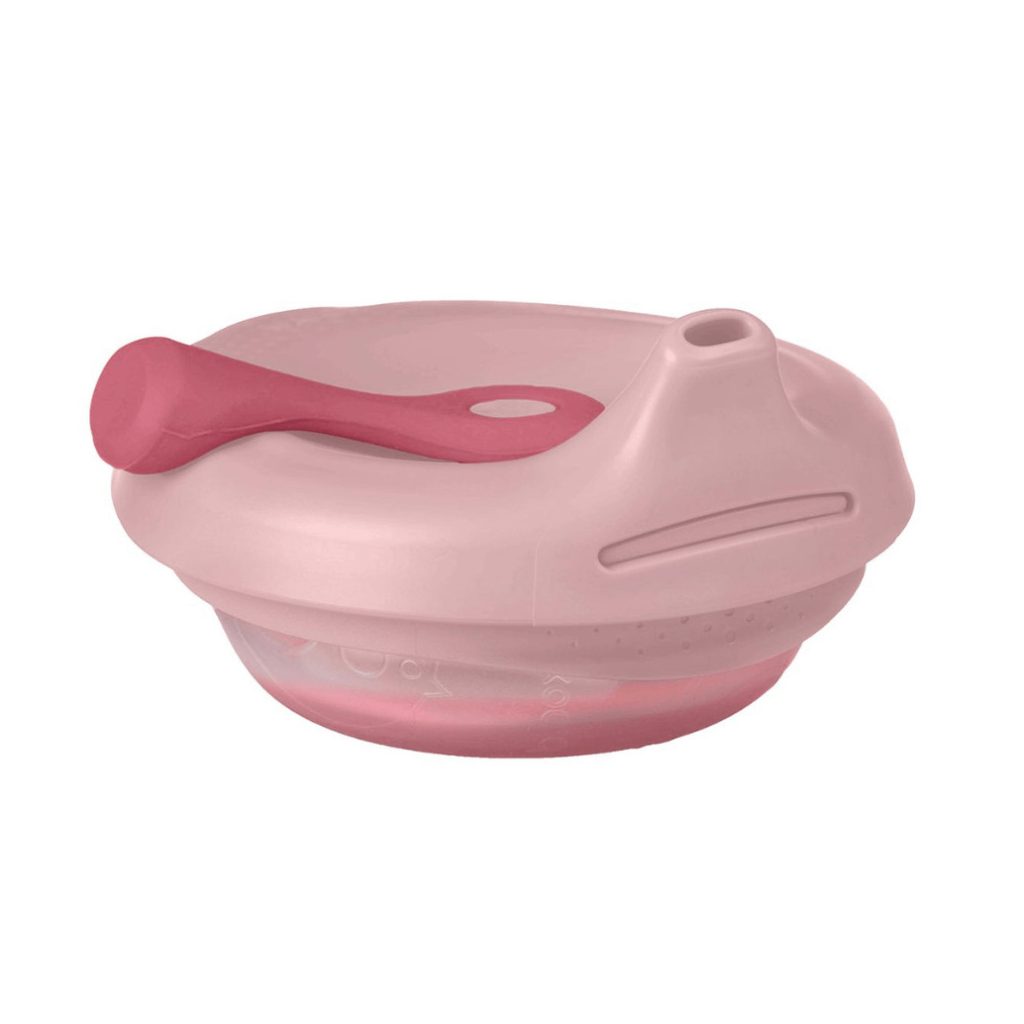B.box újratölthető szilikon ételtároló tasak (pasztell rózsa)