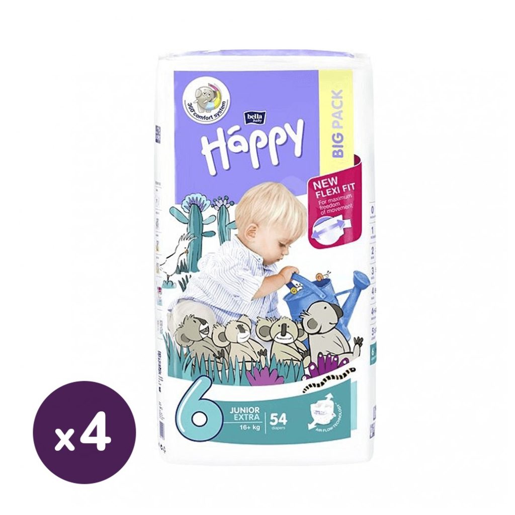 Bella Happy pelenka, XL 6, 16 kg+, HAVI PELENKACSOMAG 192 db