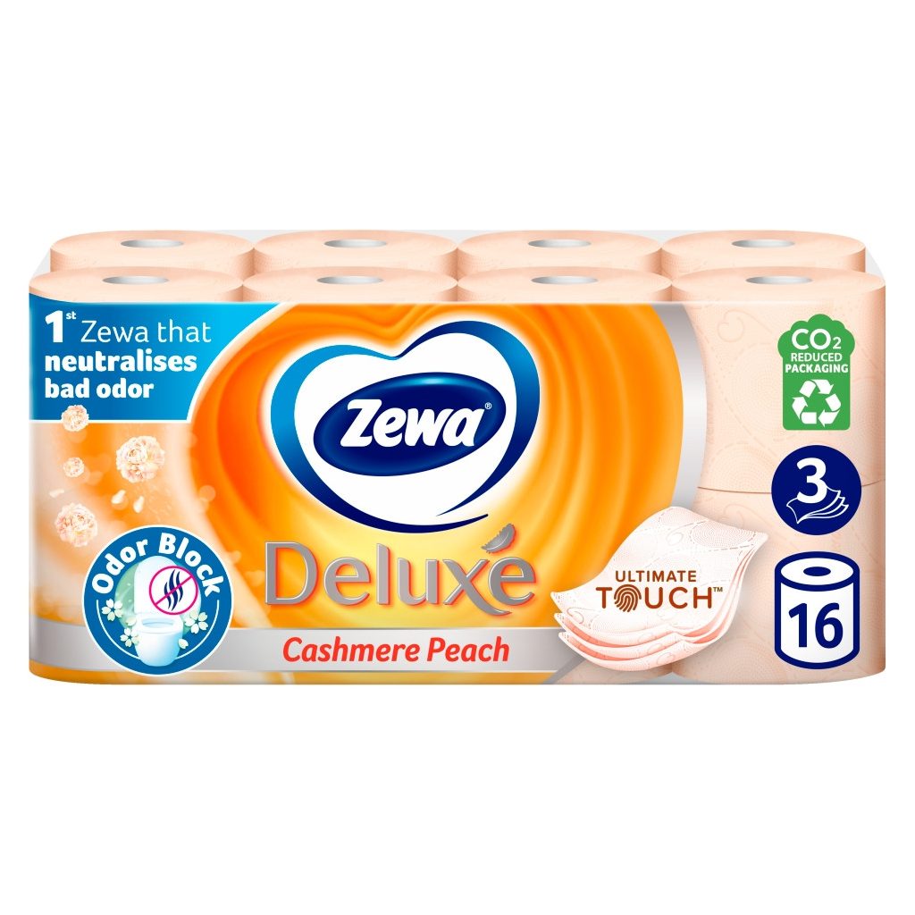 Zewa Deluxe Cashmere Peach toalettpapír 3 rétegű (16 tekercs)
