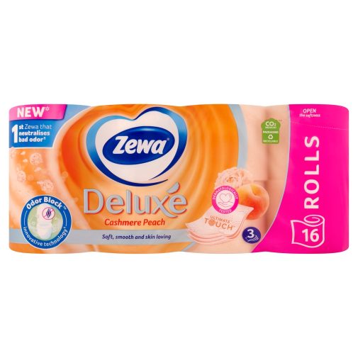 Zewa Deluxe Cashmere Peach toalettpapír 3 rétegű (16 tekercs)