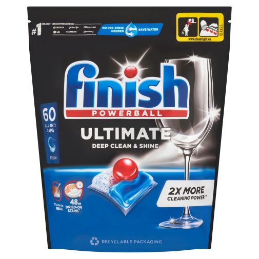 Finish Powerball Ultimate All in 1 mosogatógép-kapszula, regular (60 db)