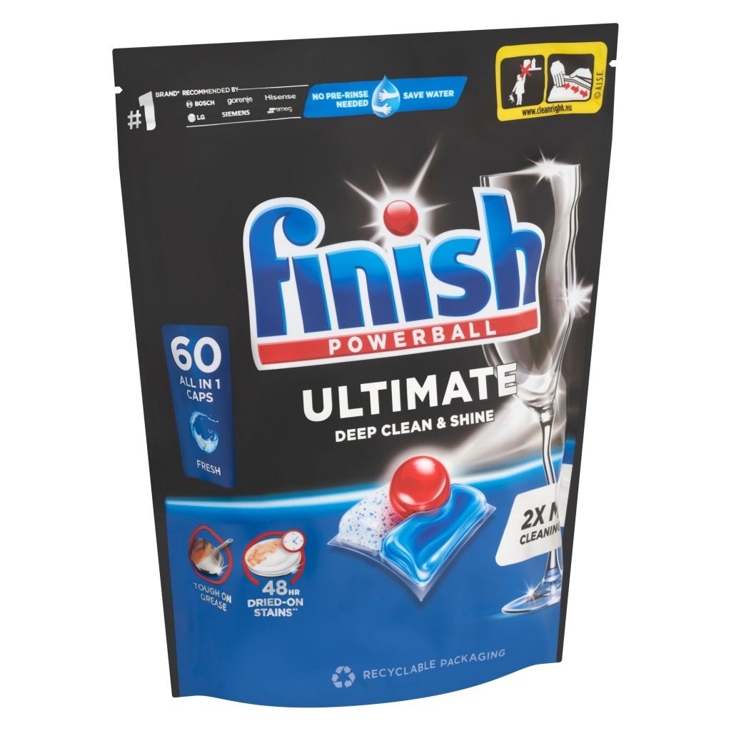 Finish Powerball Ultimate All in 1 mosogatógép-kapszula, regular (60 db)