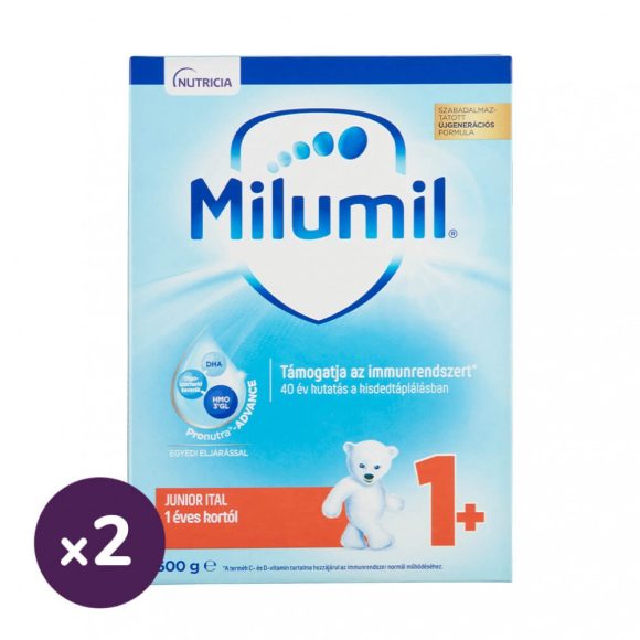 Milumil Junior 1+ gyerekital 12 hó+ (2x600 g)