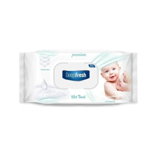 Deep Fresh Premium nedves törlőkendő (72 db)