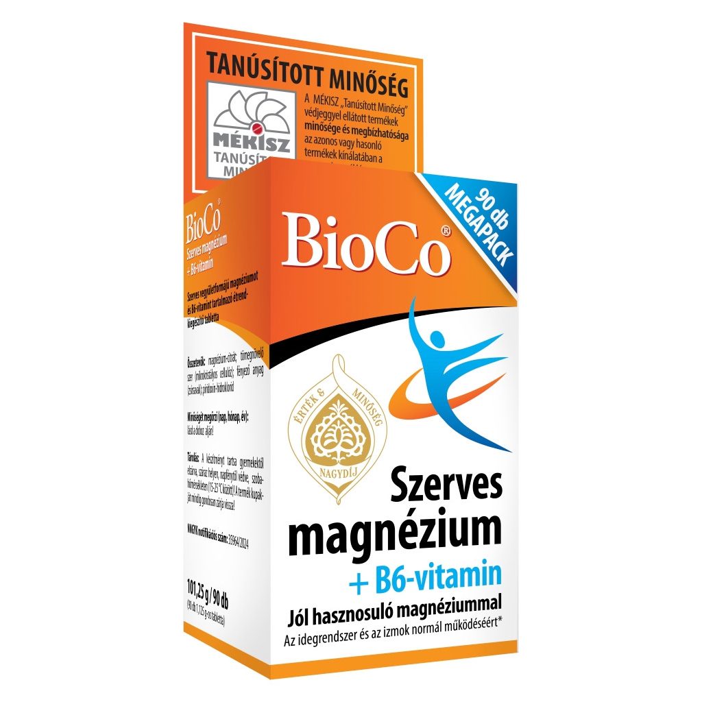 BioCo Szerves Magnézium+B6 megapack (90 db)