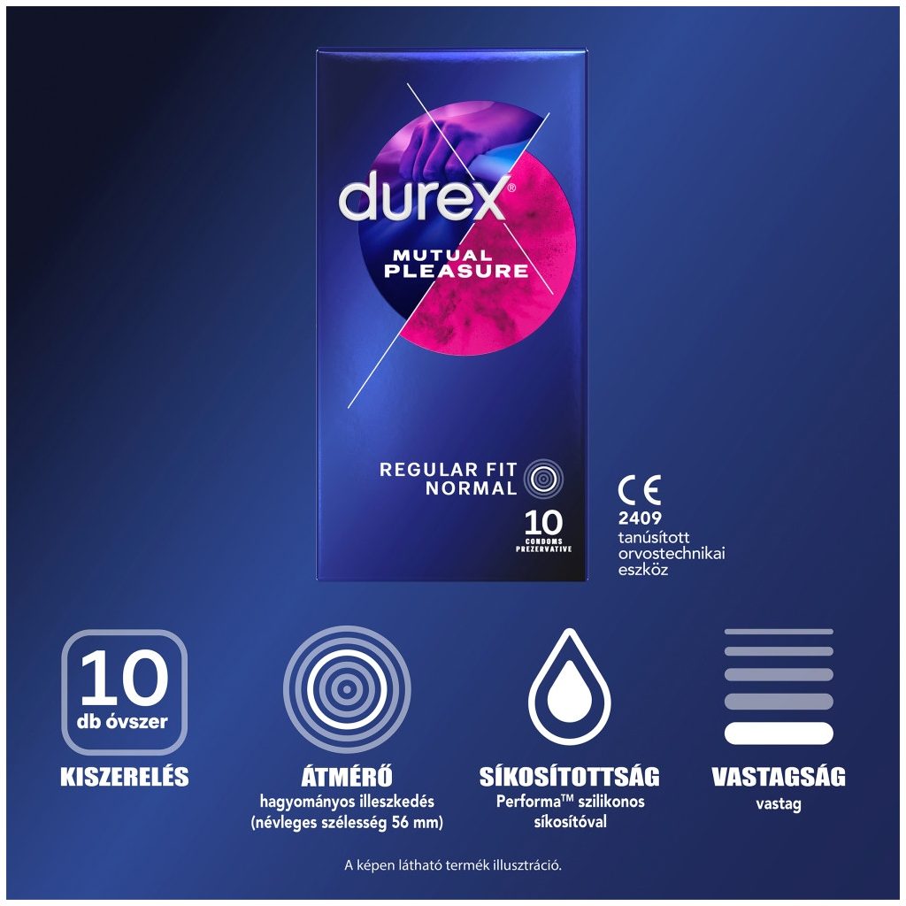 Durex Mutual Pleasure késleltető óvszer (10 db)