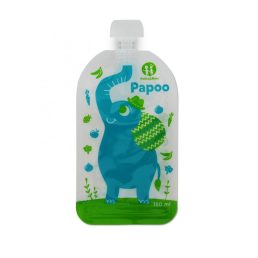   Petite&Mars Papoo Original tasak bébiételekhez - elefánt (6 db)