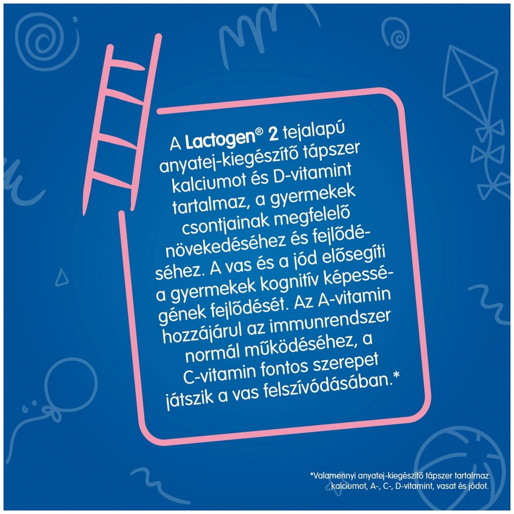 Nestlé Lactogen 2 tejalapú anyatej-kiegészítő tápszer 6 hó+ (500 g)