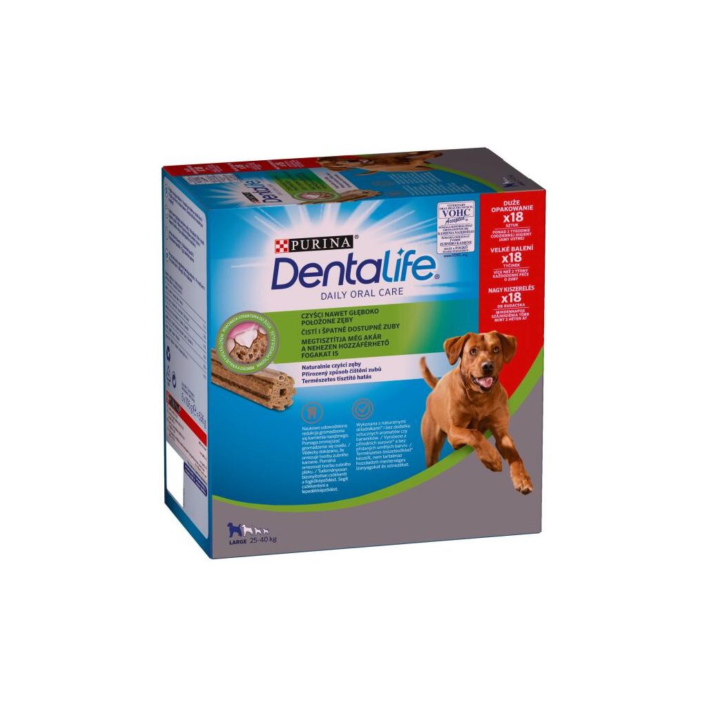 Purina Dentalife Large jutalomfalat kutyáknak multipack 18 db (636 g)
