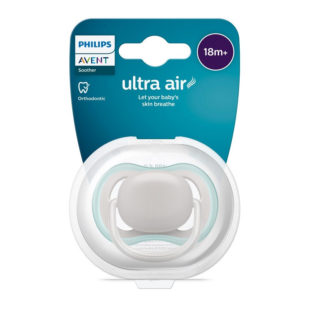 Philips Avent SCF354/01 Játszócumi Ultra air neutral 18hó+ 1db (szürke)