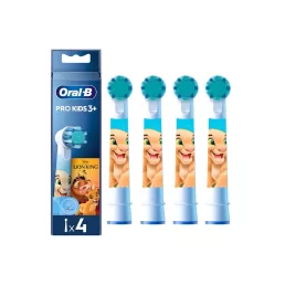   Oral-B Pro Kids Pótfej Elektromos Fogkeféhez 3 Éves Kortól, Oroszlánkirály (4 db)