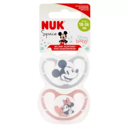   NUK Space játszócumi Minnie & Mickey 18-36 hó 2 db (lány)