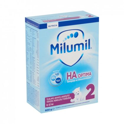 Milumil HA2 Optima anyatej-kiegészítő tápszer 6-12hó (600 g)