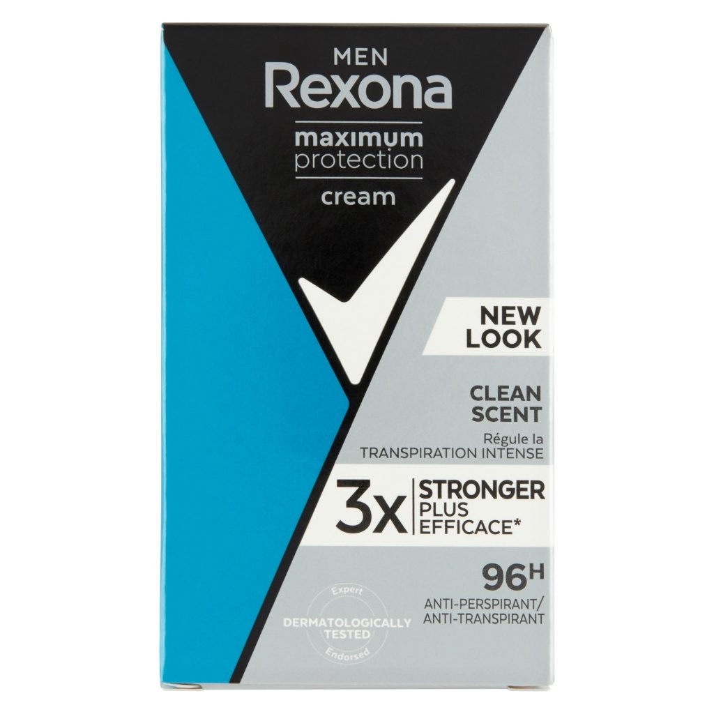 Rexona Maximum Protection Clean Scent férfi izzadásgátló krém (45 ml)