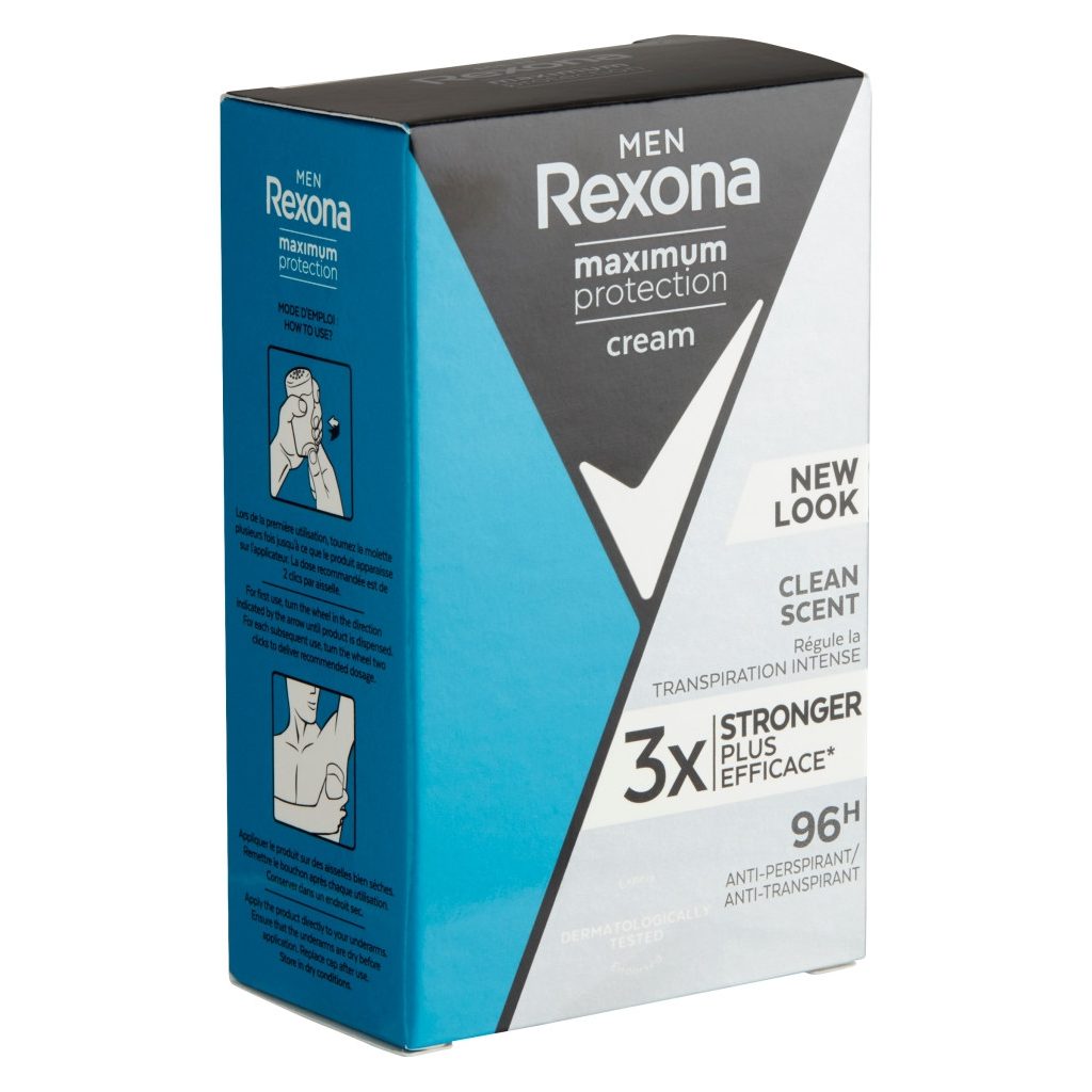 Rexona Maximum Protection Clean Scent férfi izzadásgátló krém (45 ml)